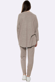 Italian Knitted Plain Long Sleeve Tracksuits_GRWO