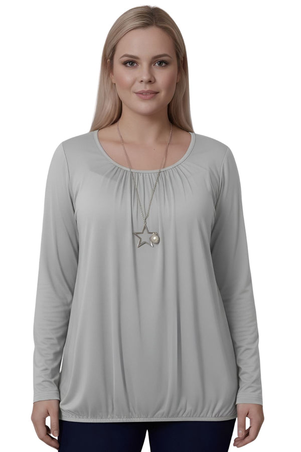 dressy pleated viscose blouse

