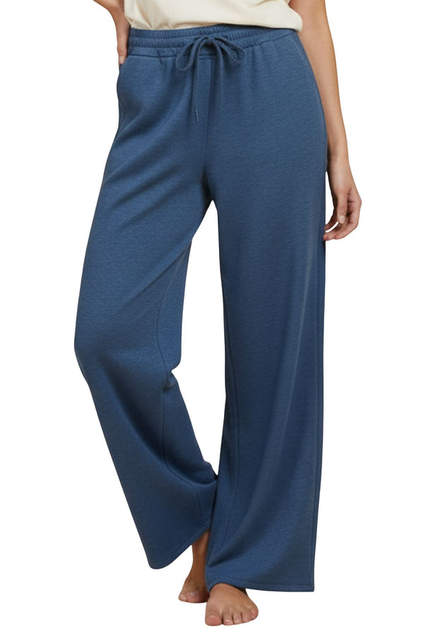 plain oversized two side pockets trousers
