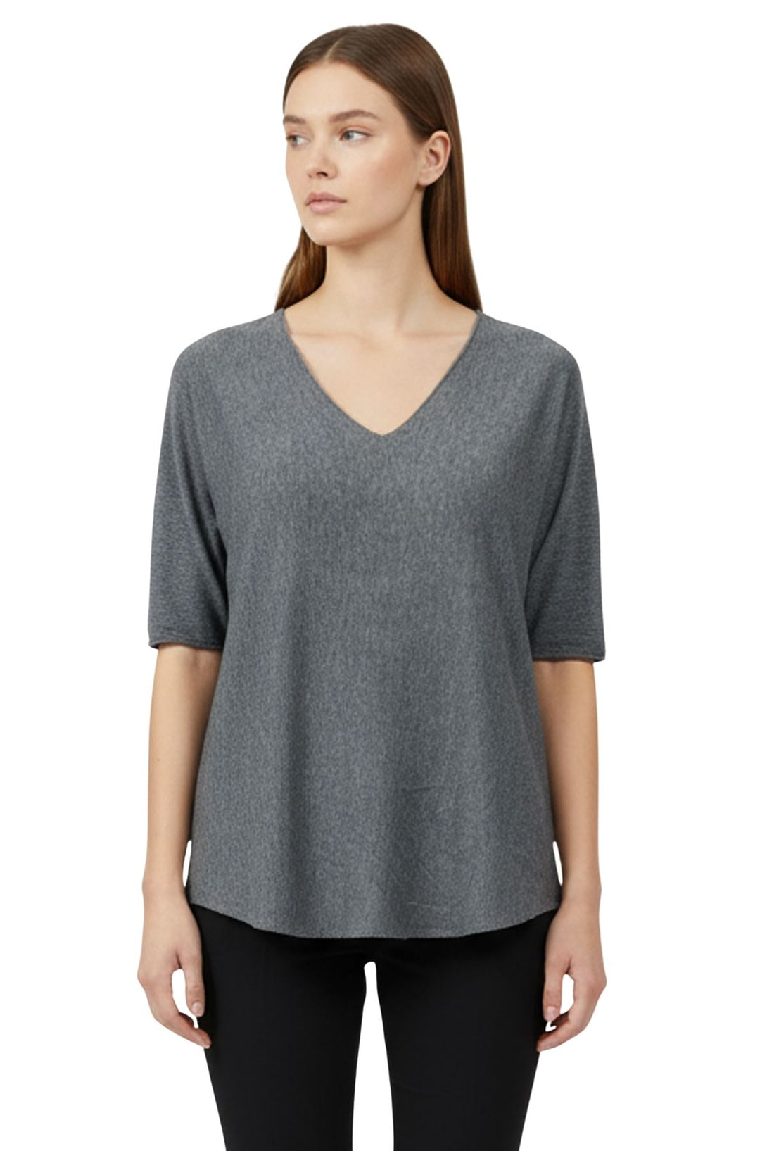 plain soft knit tunic top
