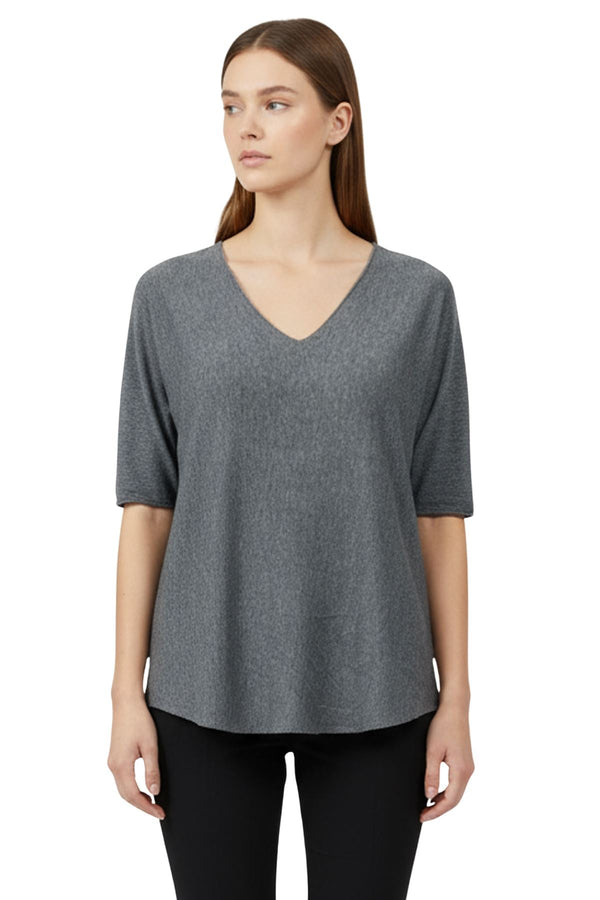 plain soft knit tunic top
