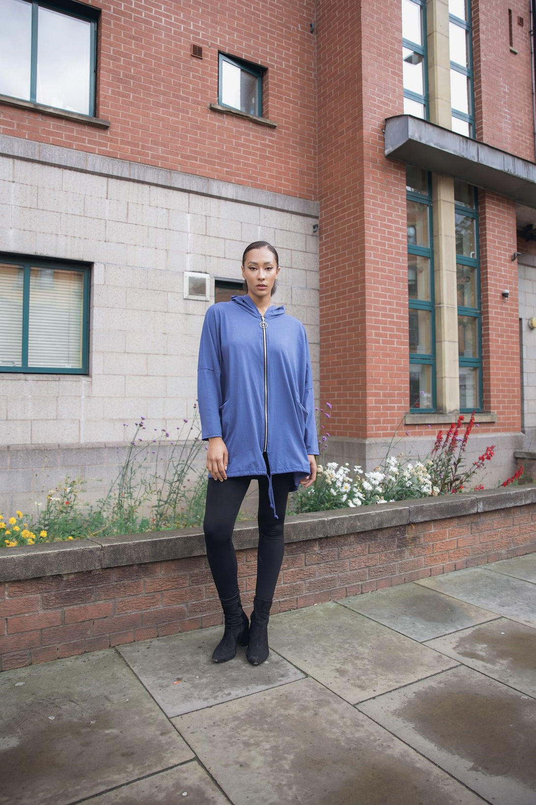 womens cotton zip hoodie
