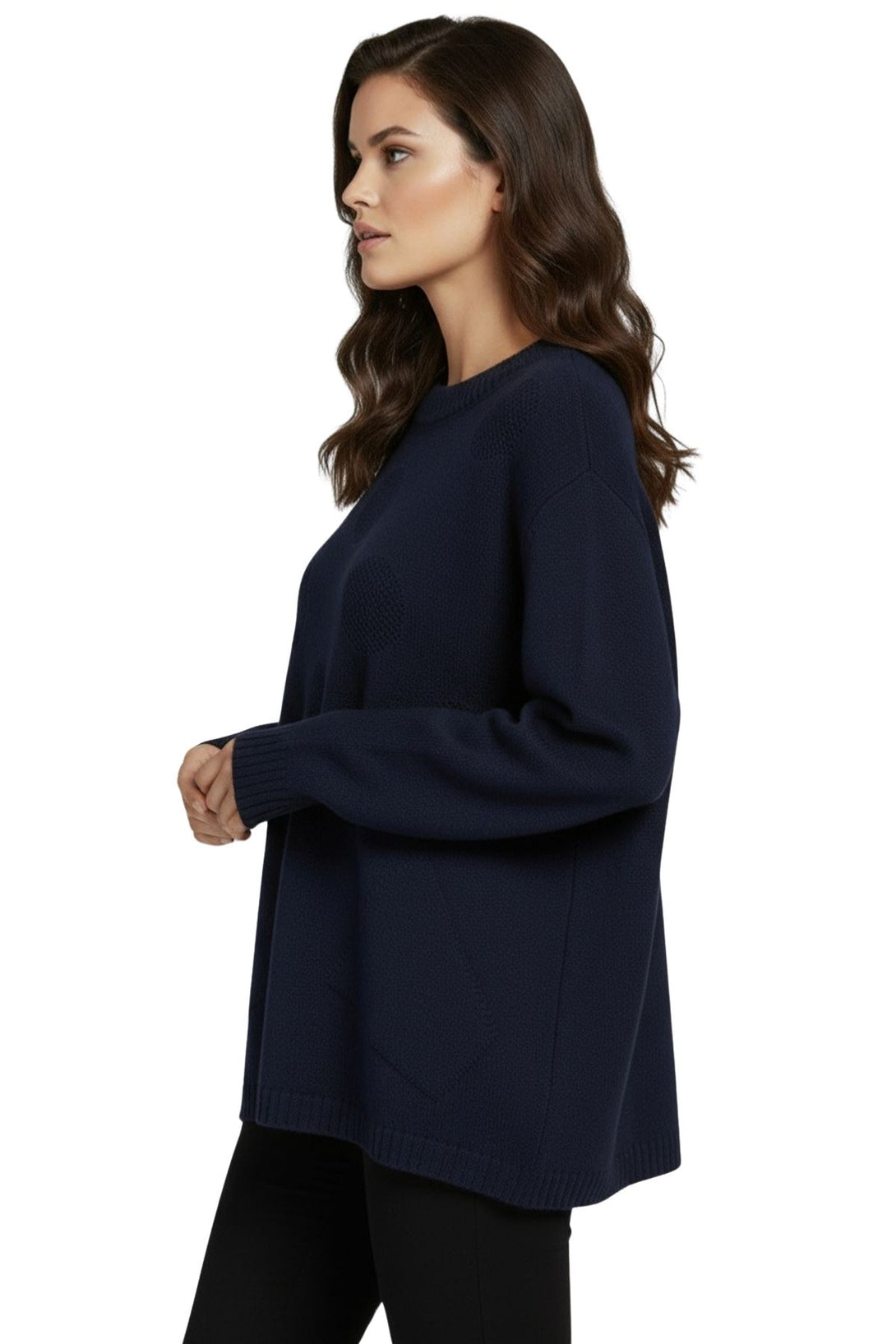 relaxed fit polka dot tunic top
