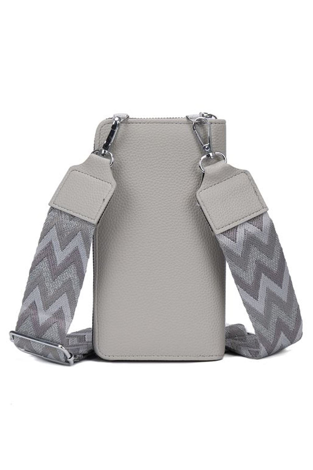 ladies chevron strap faux leather crossbody