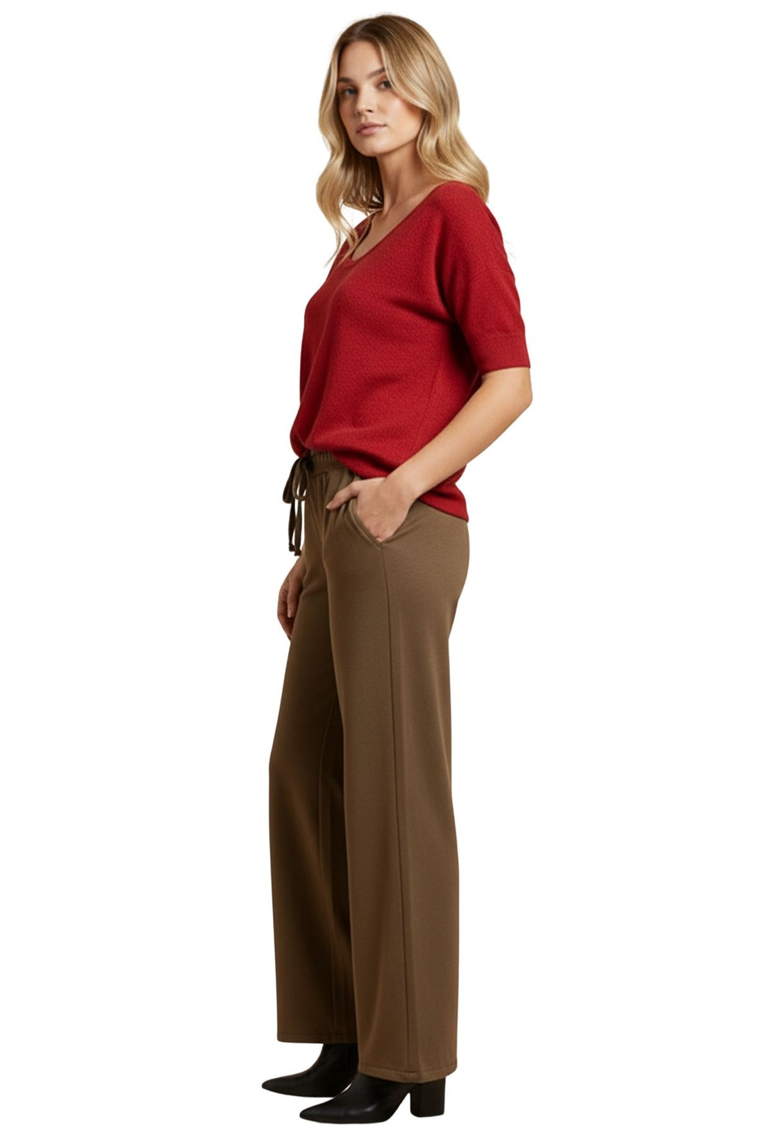 plain denim blue oversized trousers
