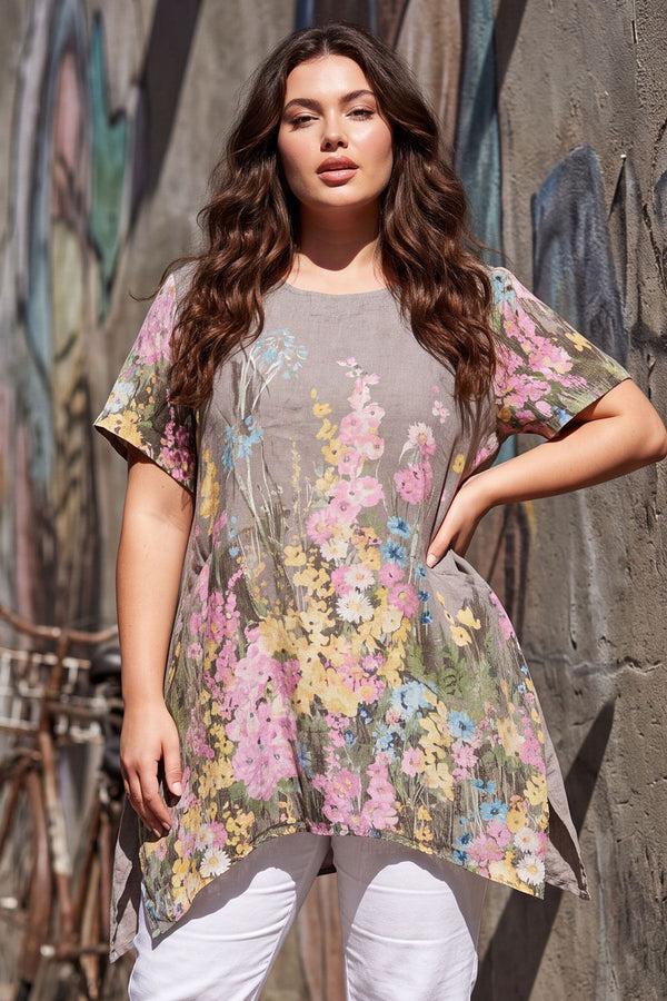 italian linen dresses uk Linen Dresses Orange Summer Dresses Uk Sunshower Flowy Linen Blend Dress  Italian Orange  Universal