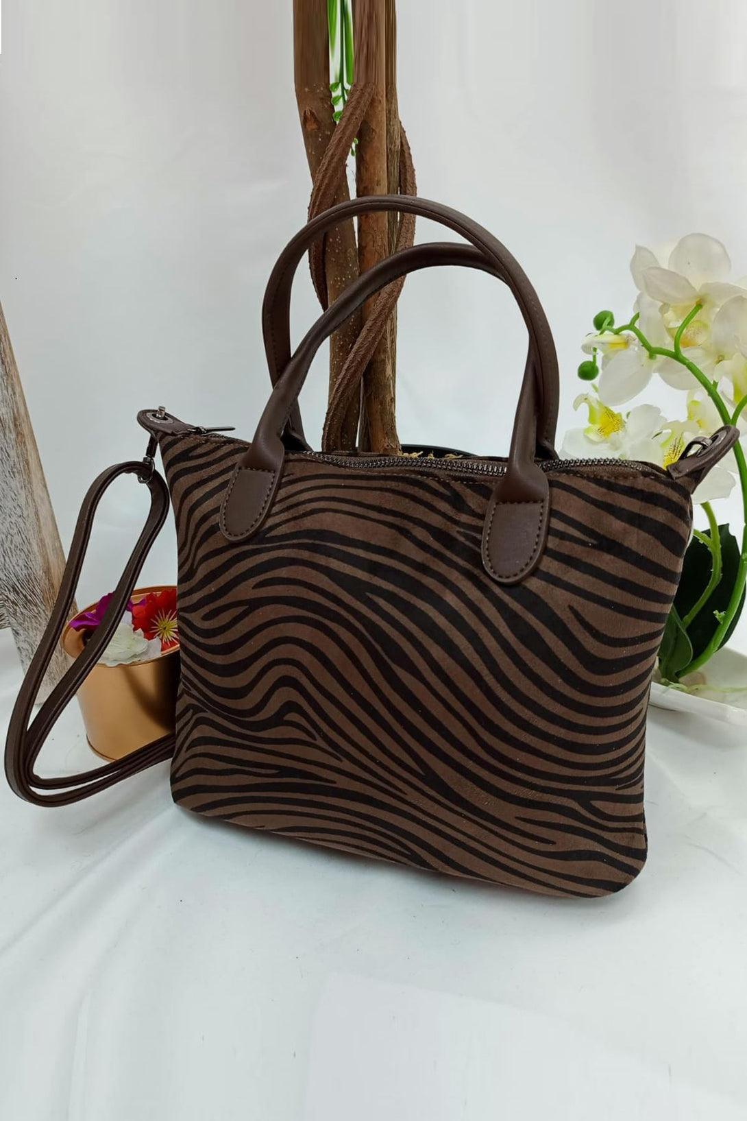 animal print womens shoulder bag
