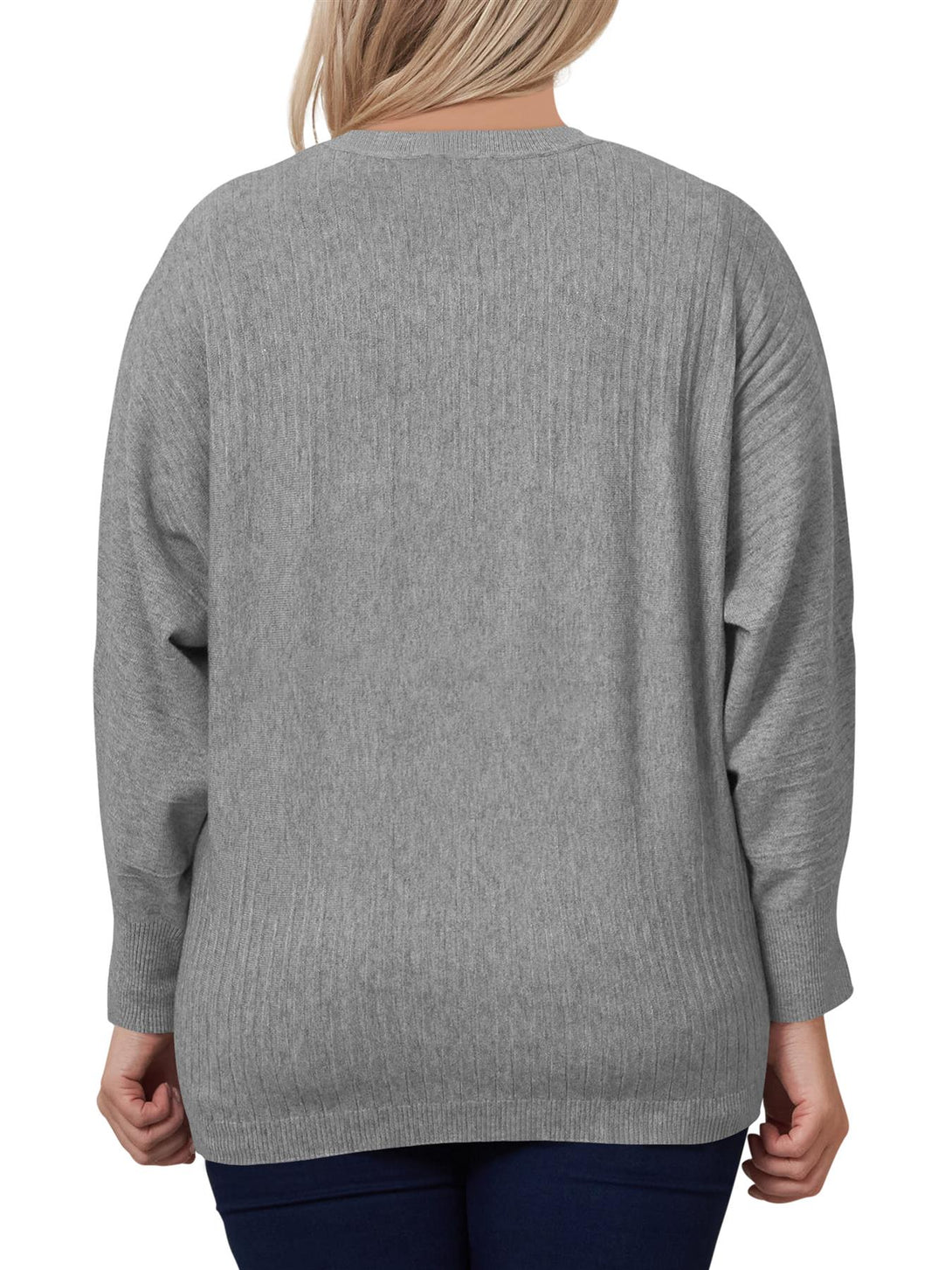 black plain knitted tunic top
