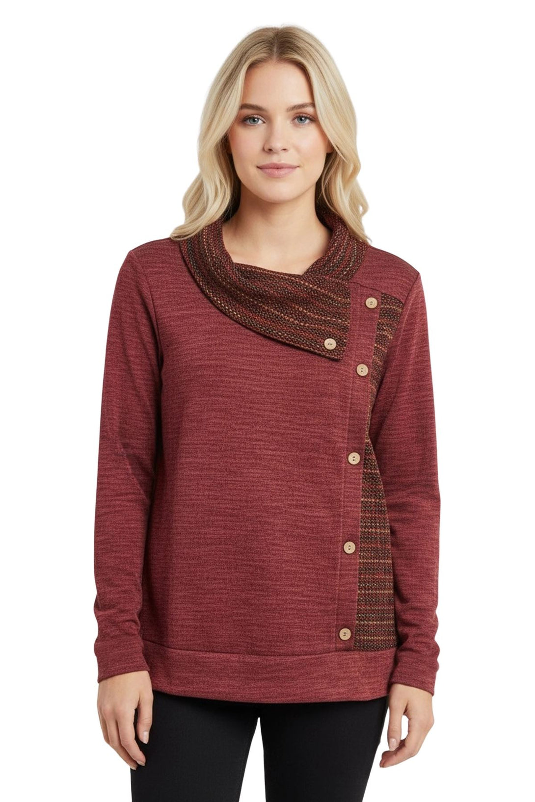 heathered texture top love my fashions
