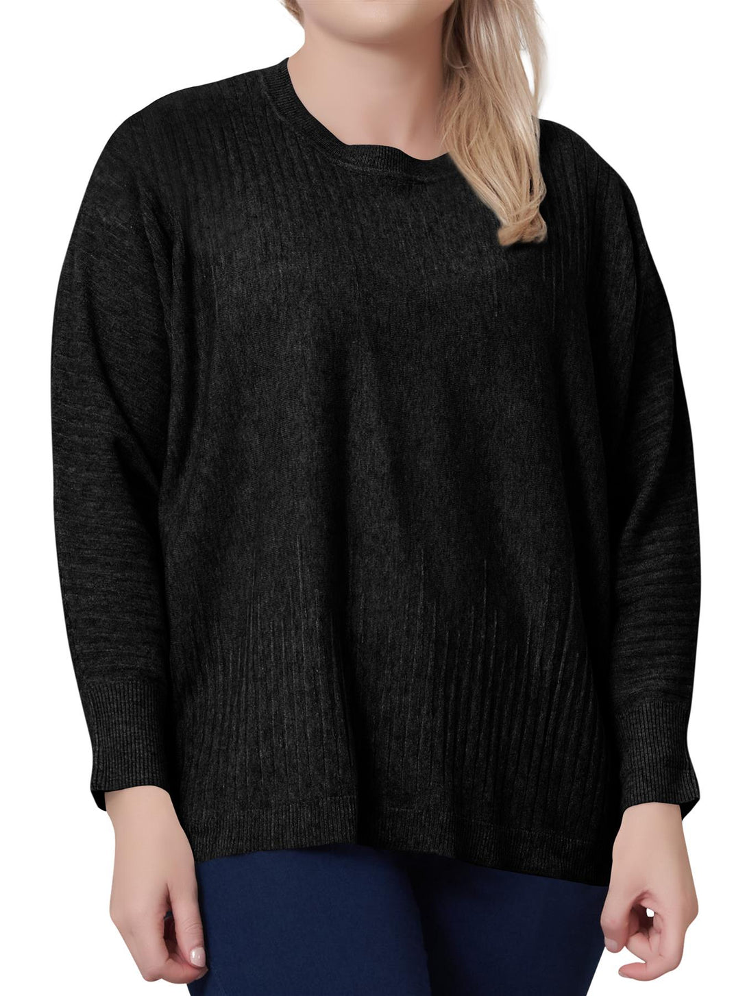 womens plain knitted tunic
