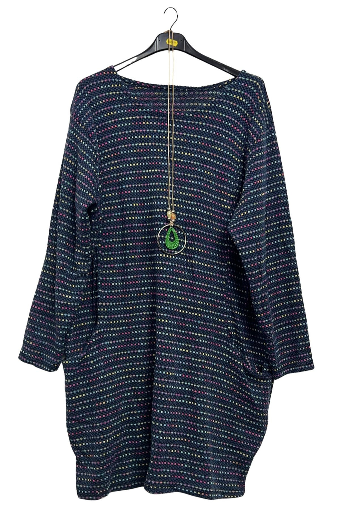 loose fit multicolour pockets dress
