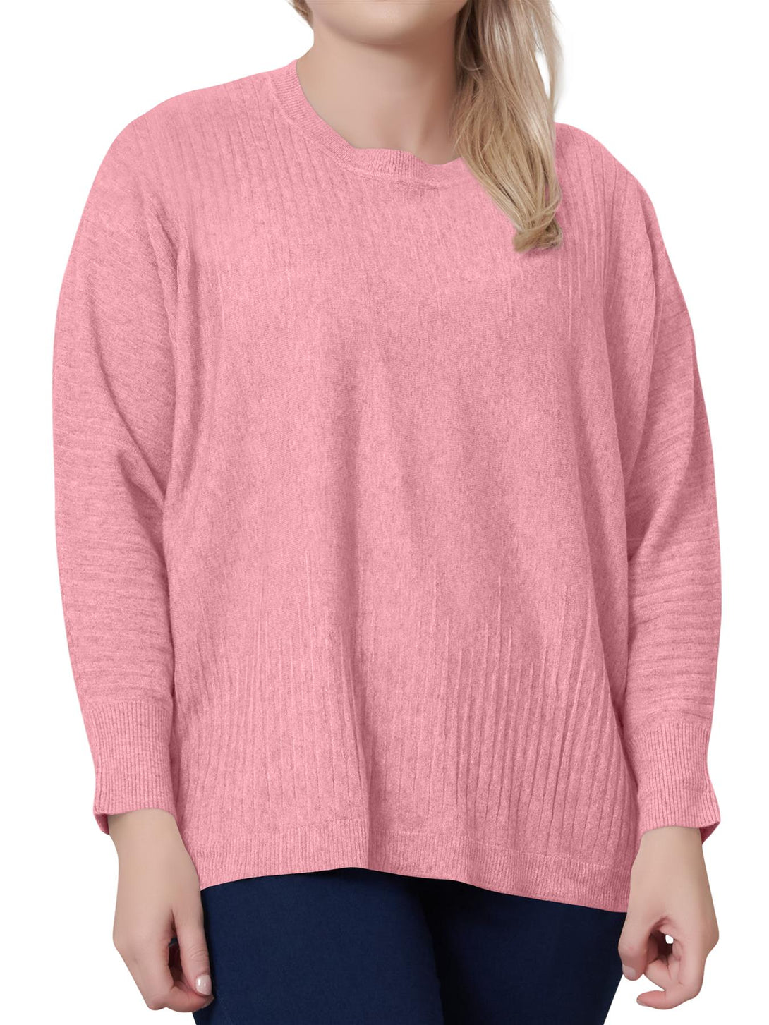 round neck knitted tunic top
