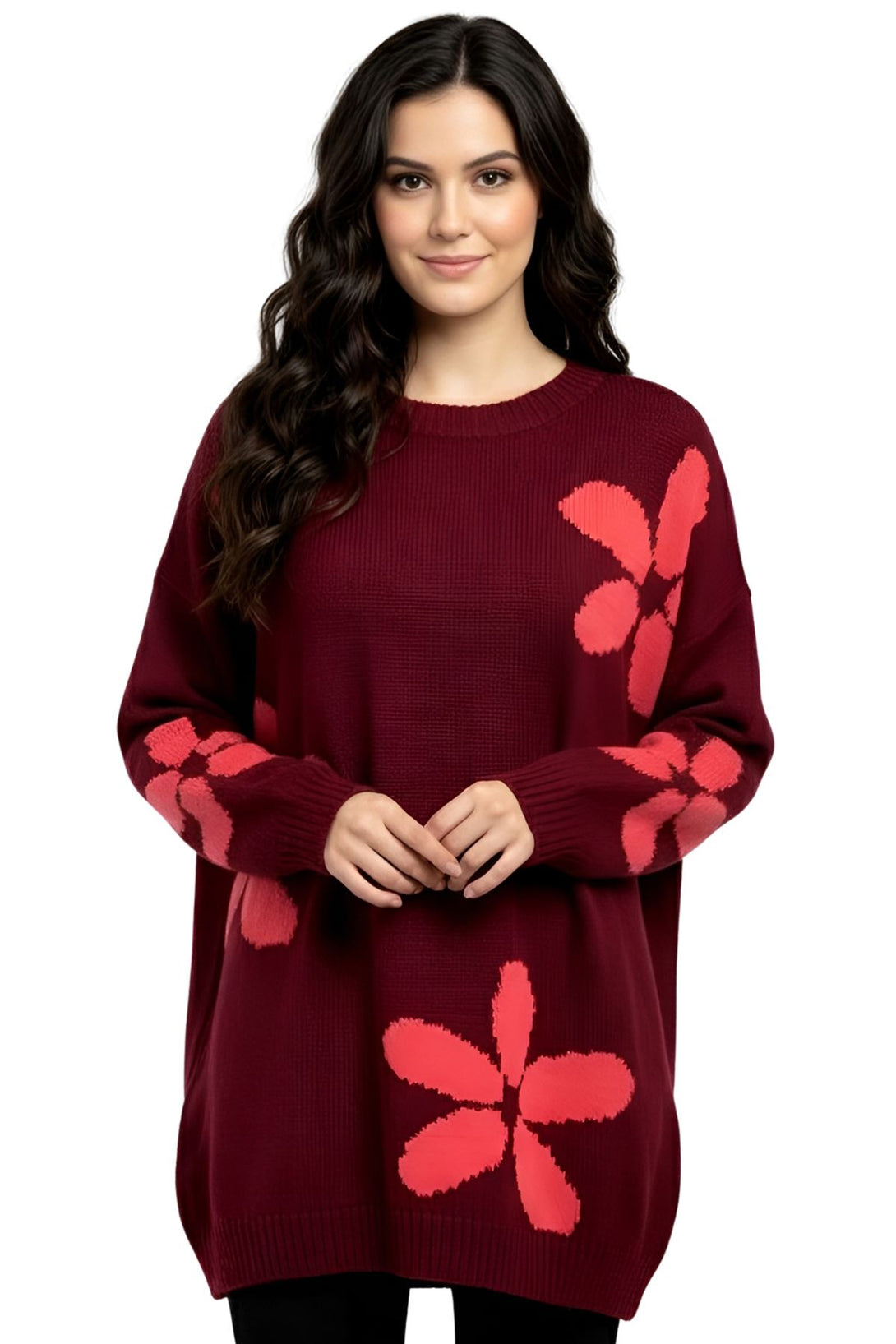 women’s floral jumper
