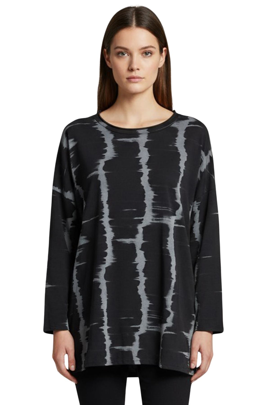 soft cotton abstract pattern top
