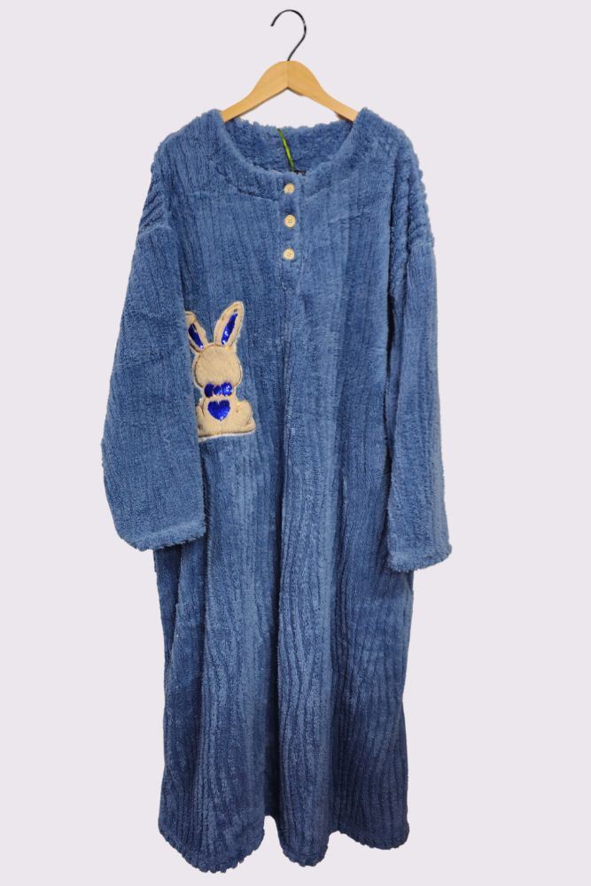 women plus size fleece nightdress
