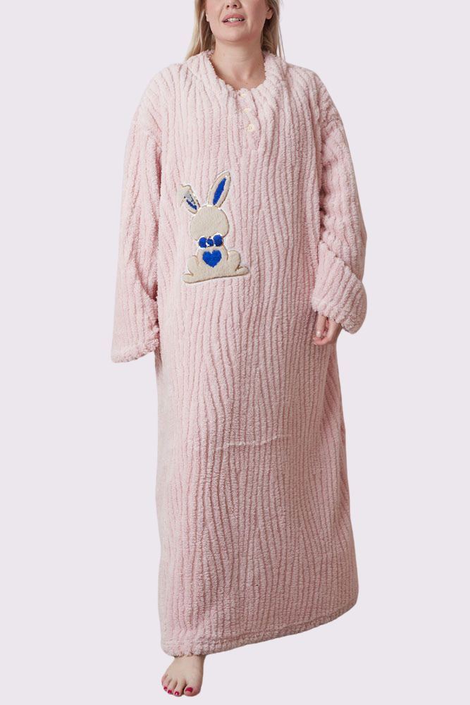 plus size bunny motif nightdress
