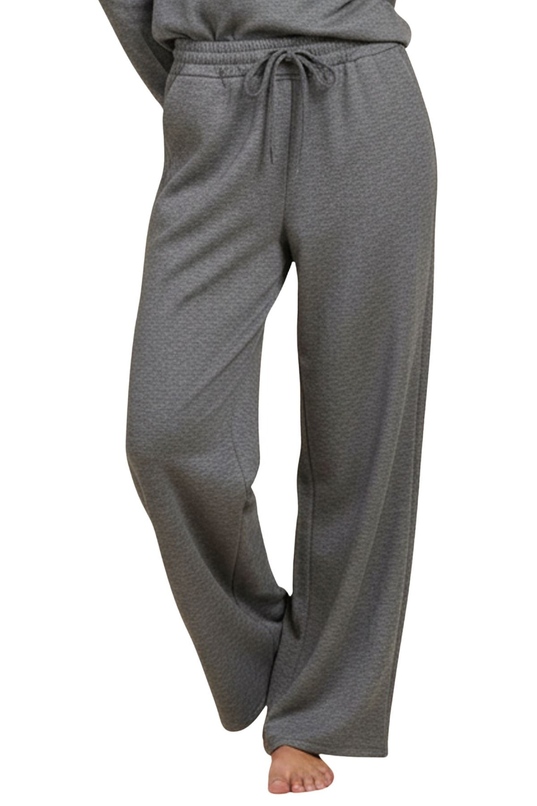 khaki plain oversized trousers
