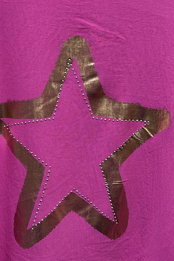 Foil Star Pattern Top