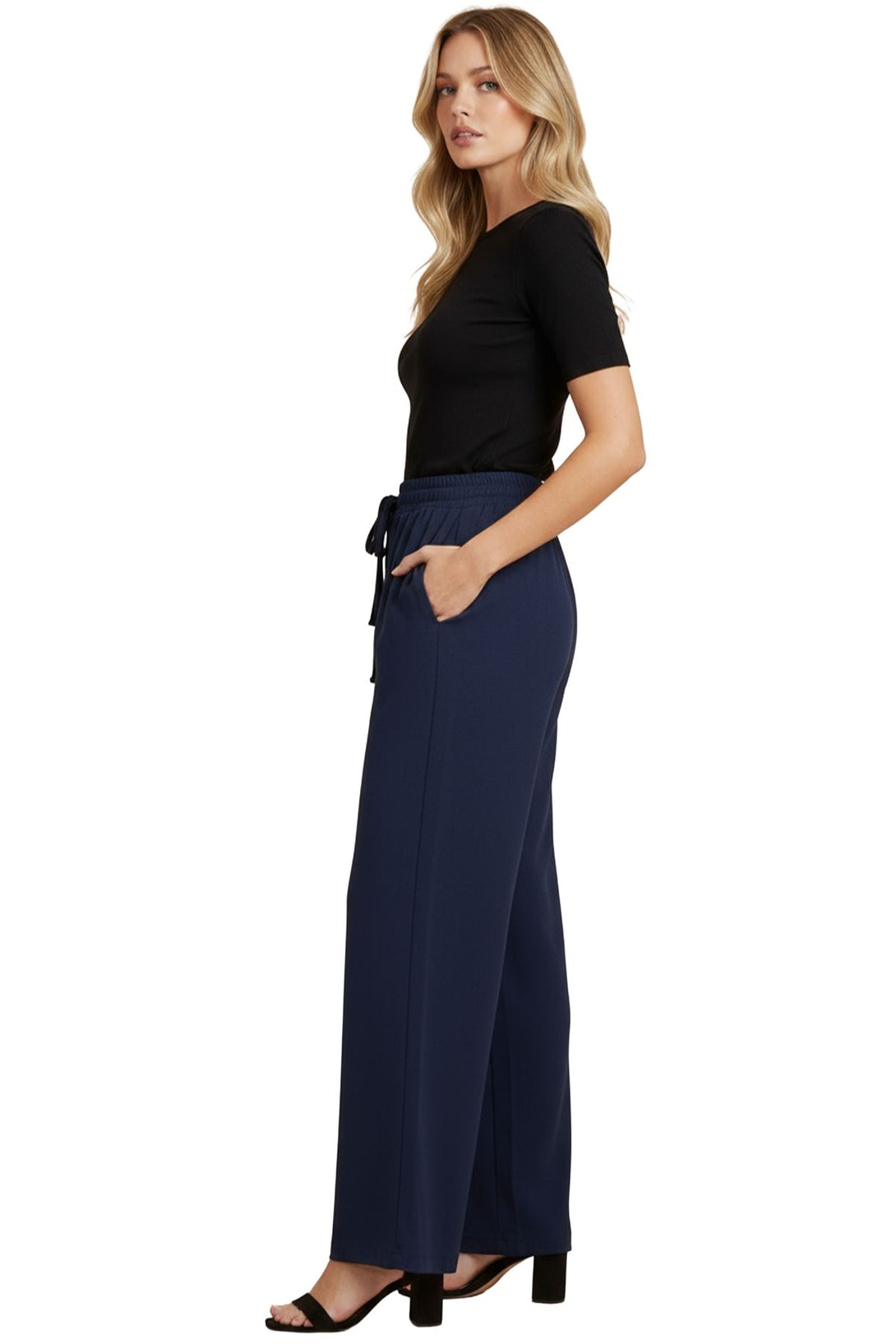 mocha oversized viscose trousers
