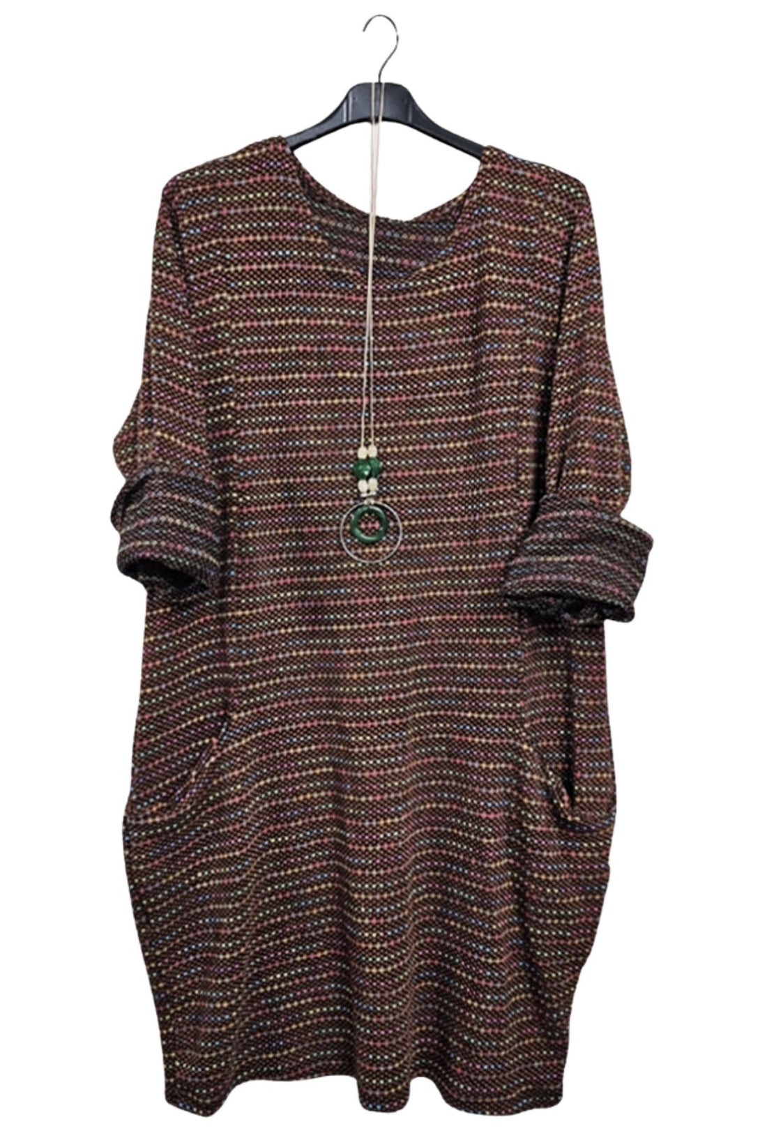 striped and dotted casual dress uk
