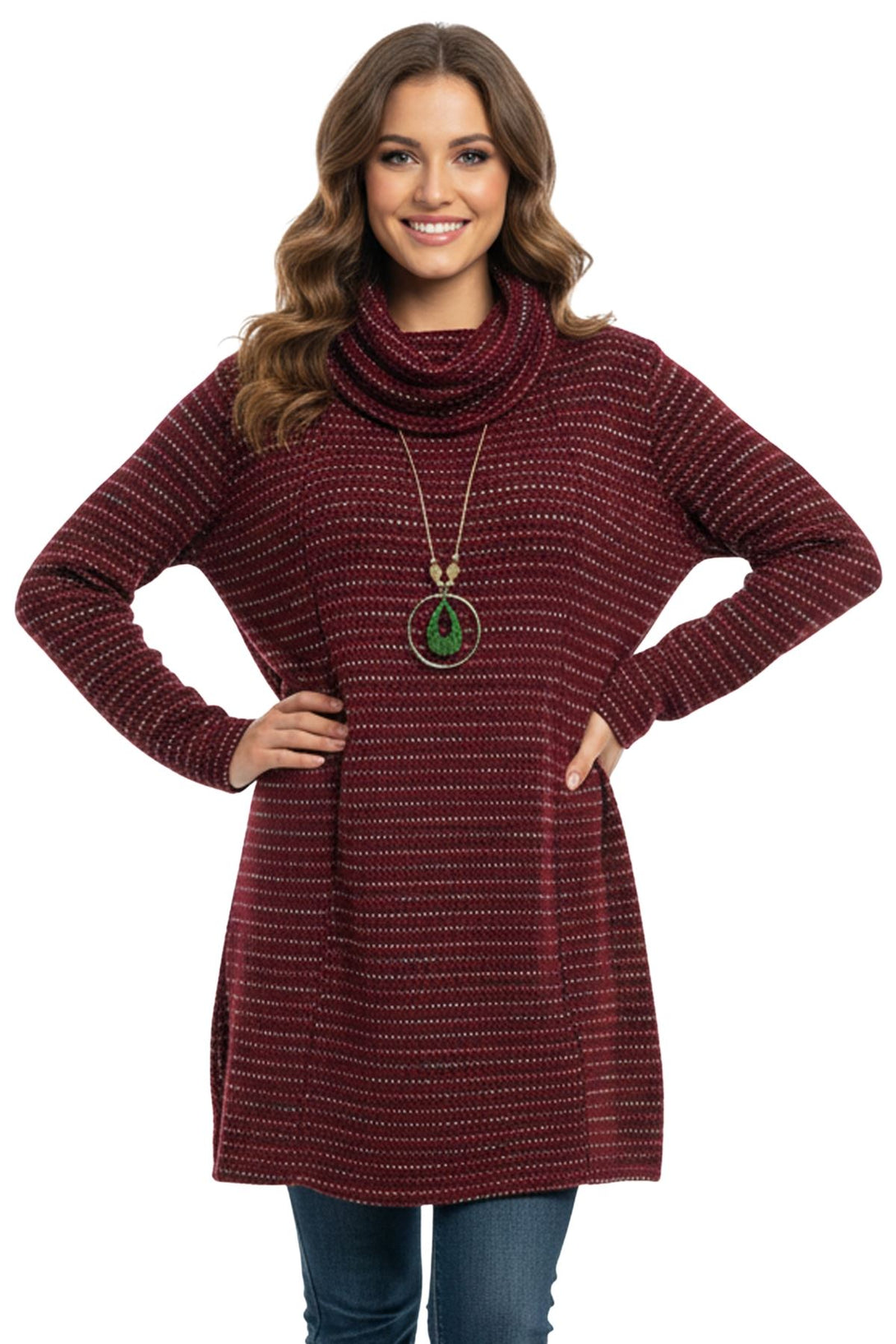 multicoloured dotted stripes top
