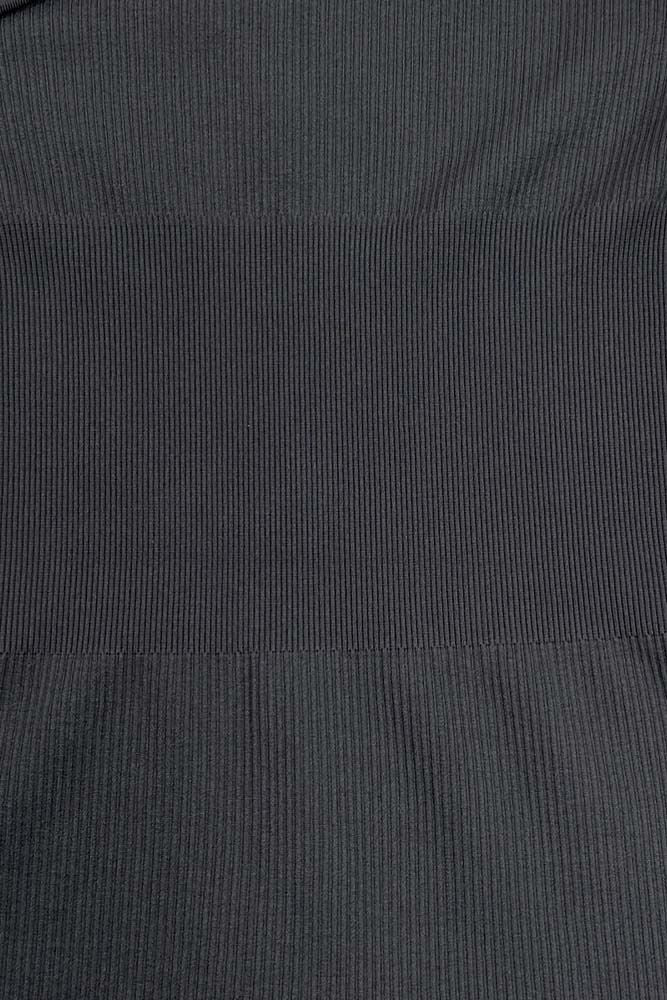 Plain One Shoulder Seamless Ribbed Nylon Jumpsuit
