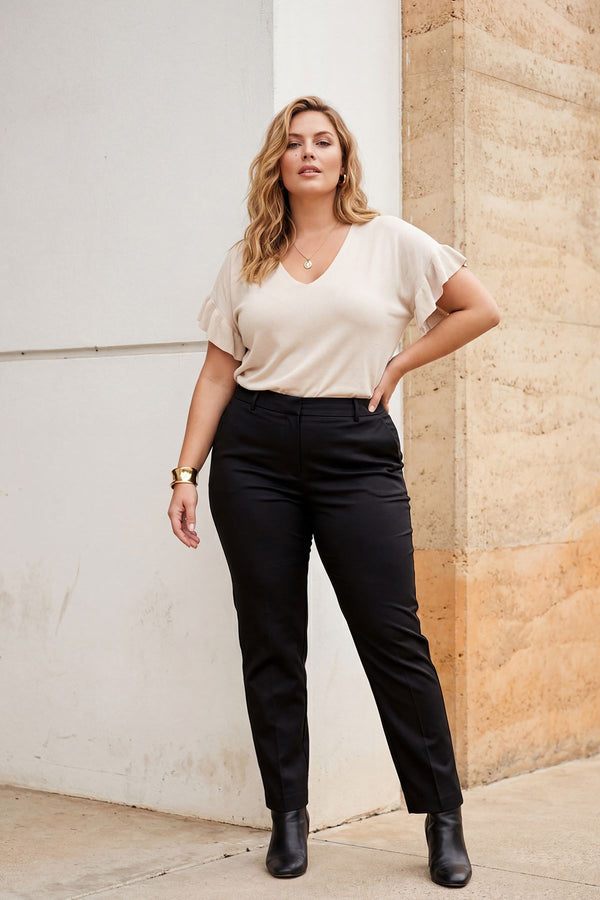 Pantaloni Lagenlook Donna Elasticizzati Stile Jogger – Made In Italy, Vita Alta, Regolari