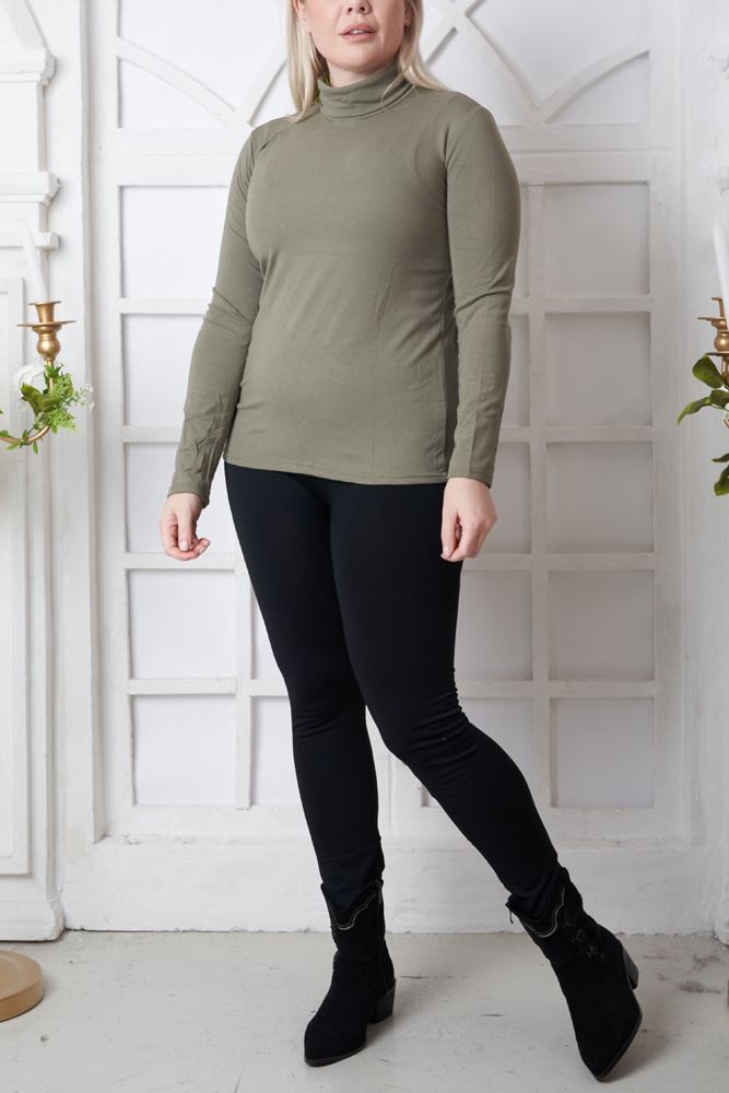 Plain Knitted Tunic Viscose Top