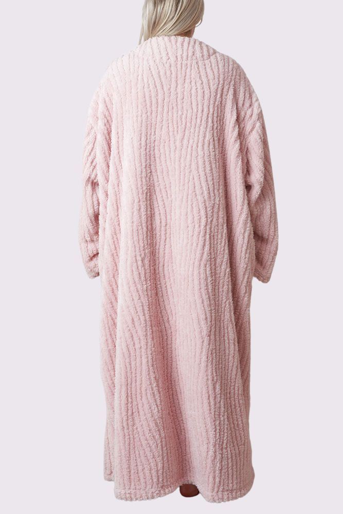 warm longline fleece sleepwear
