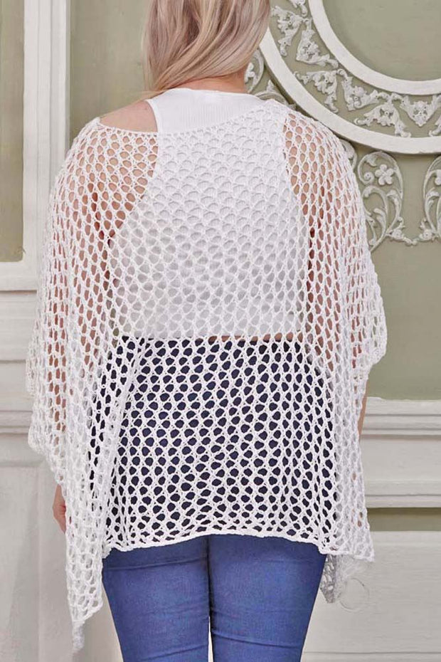 Crochet Star Pattern Mesh Cotton Top