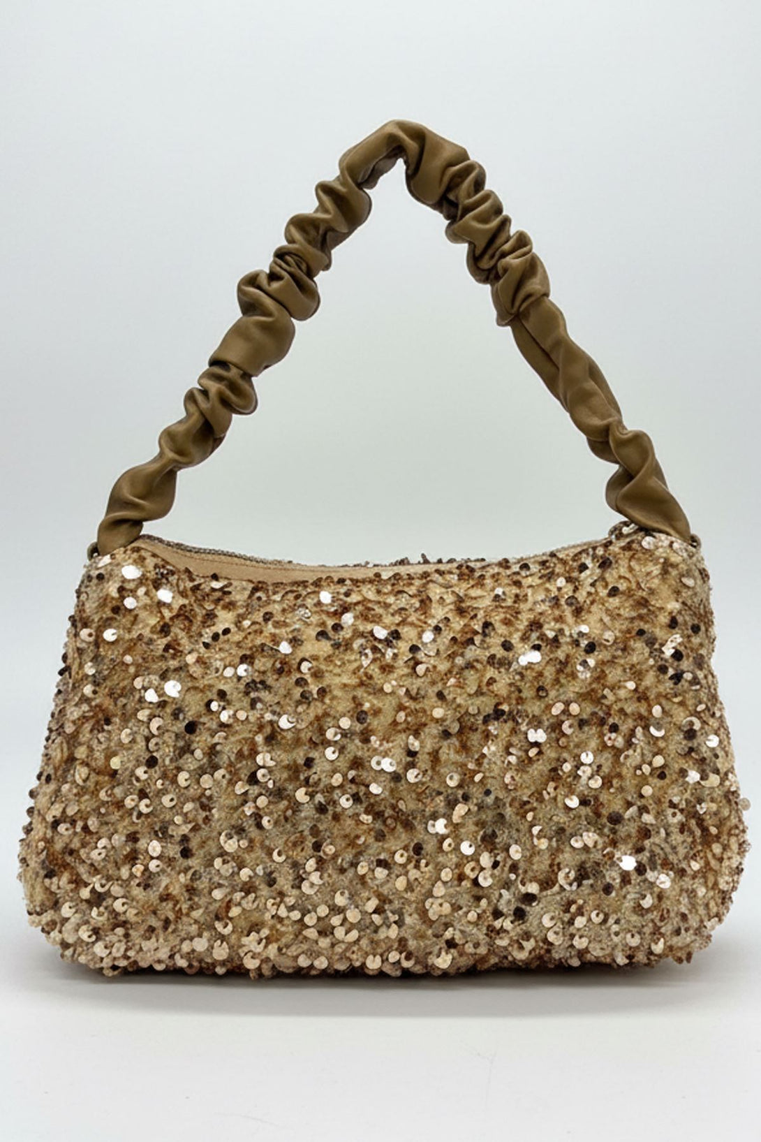 sequin scrunch shoulder bag
