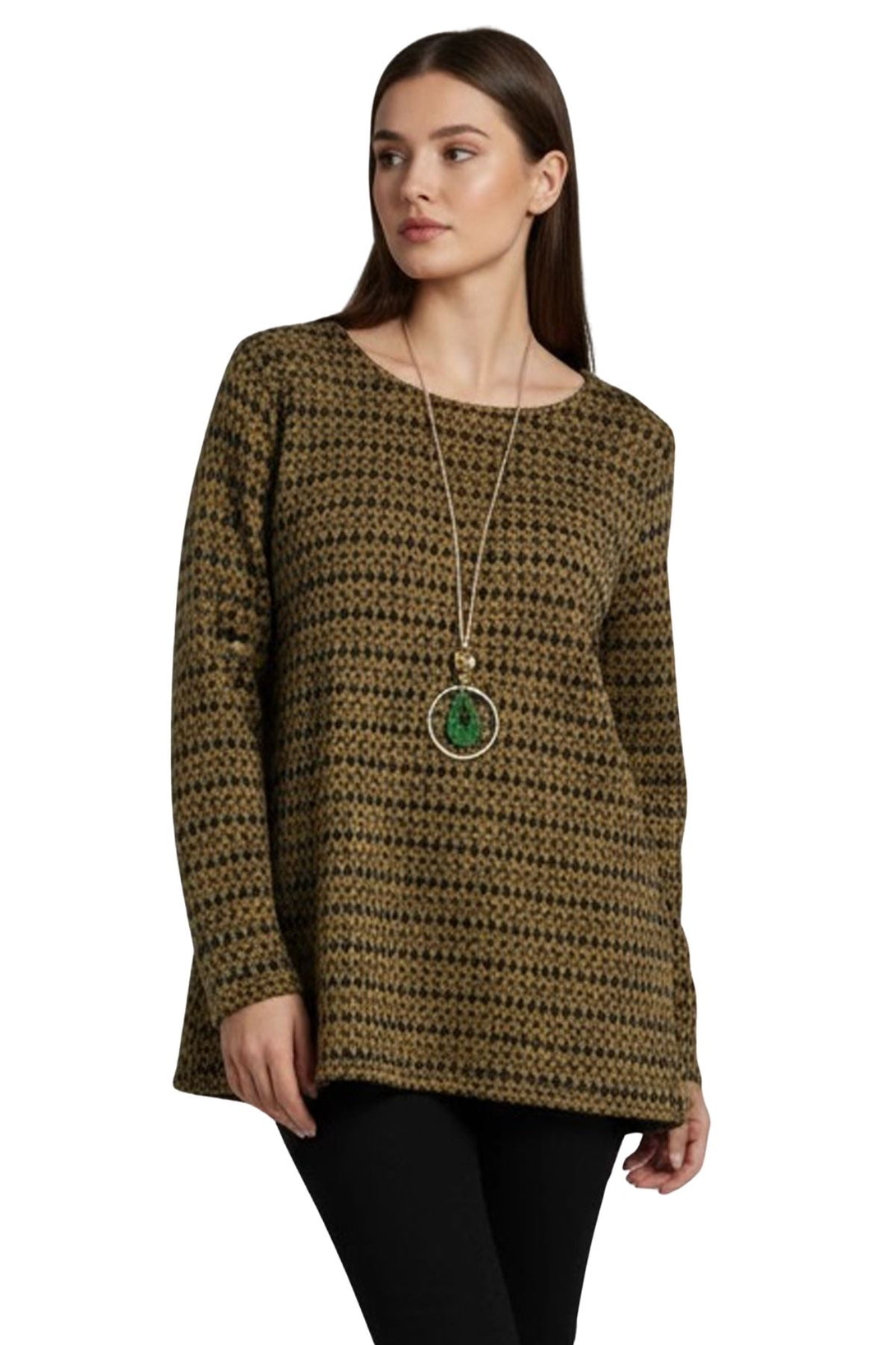 multicolour geometric dotted stripe top
