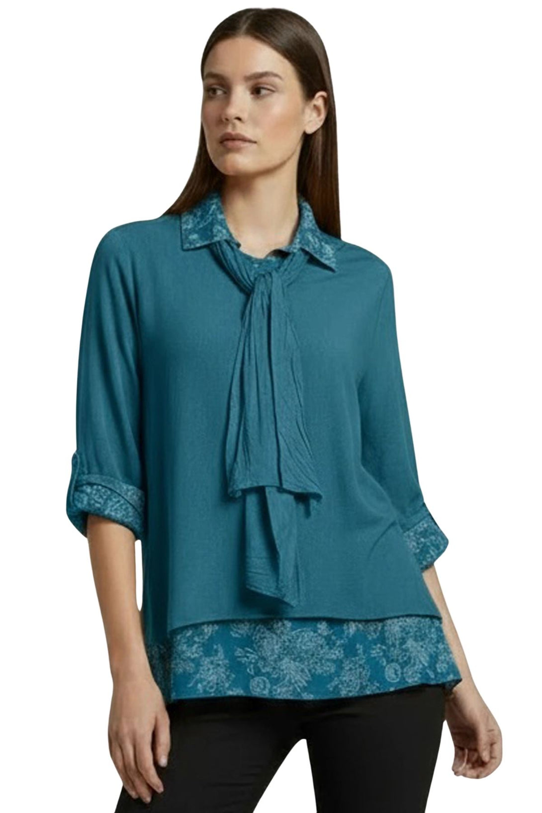 floral print layered hem top love my fashions
