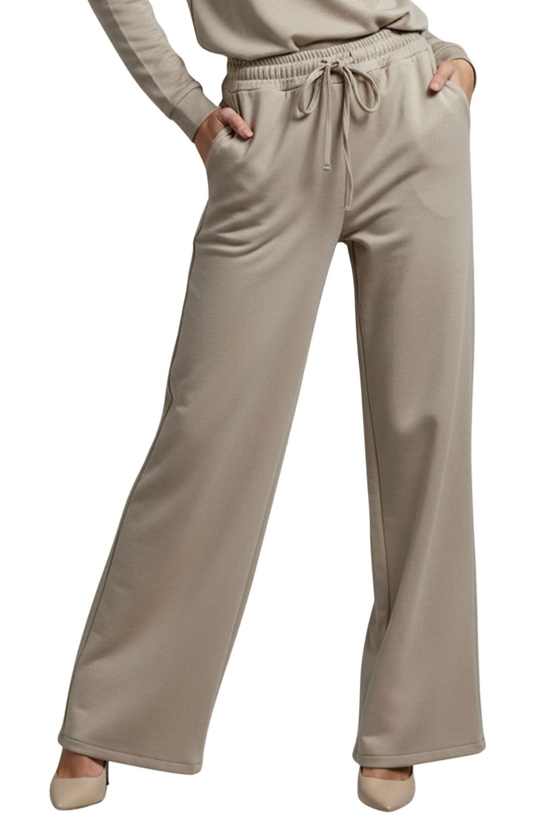 beige oversized lounge trousers
