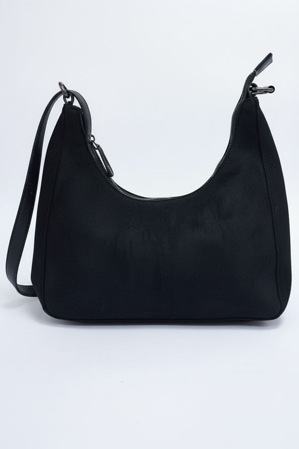 suede adjustable strap shoulder bag
