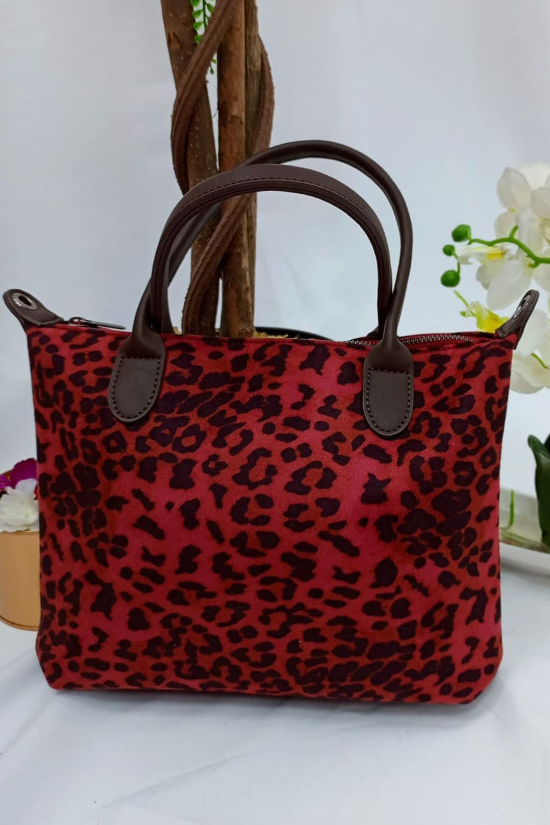 cosy faux fur tote handbag
