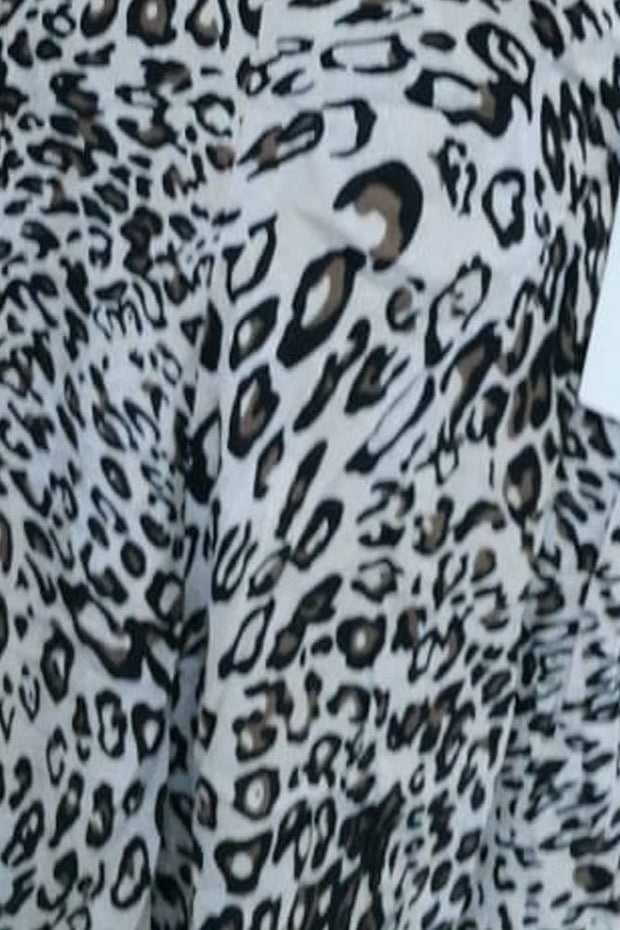 Italian Leopard Strappy Hanky Hem Dress
