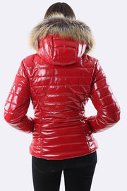 Georgia Quilted Faux Fur Hooded Long Sleeve Padded Jacket_GRWO