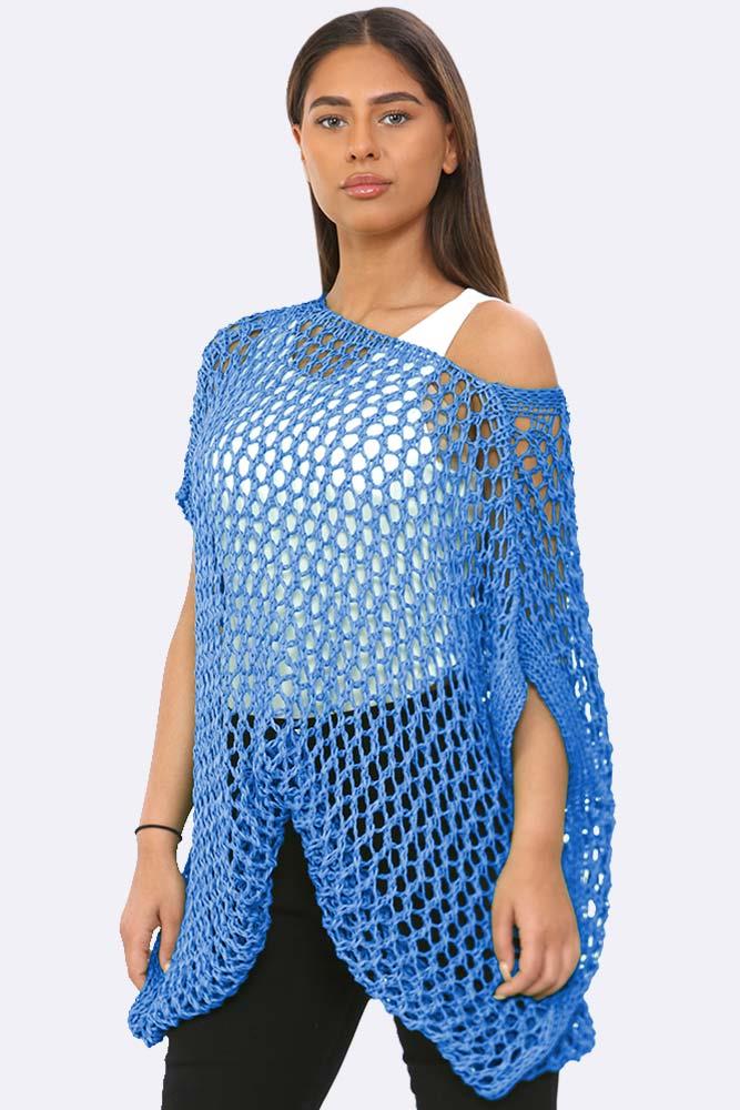 Italian Knitted Net Tassel Hem Top_GRWO