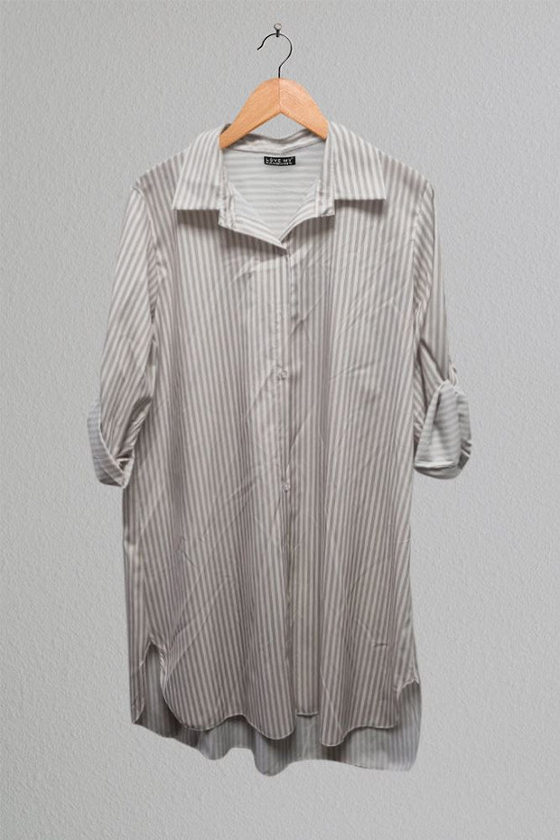 Italian Striped Buttoned Shirt
