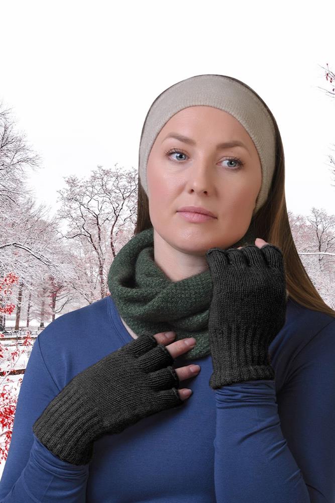 Plain Fingerless Women Gloves