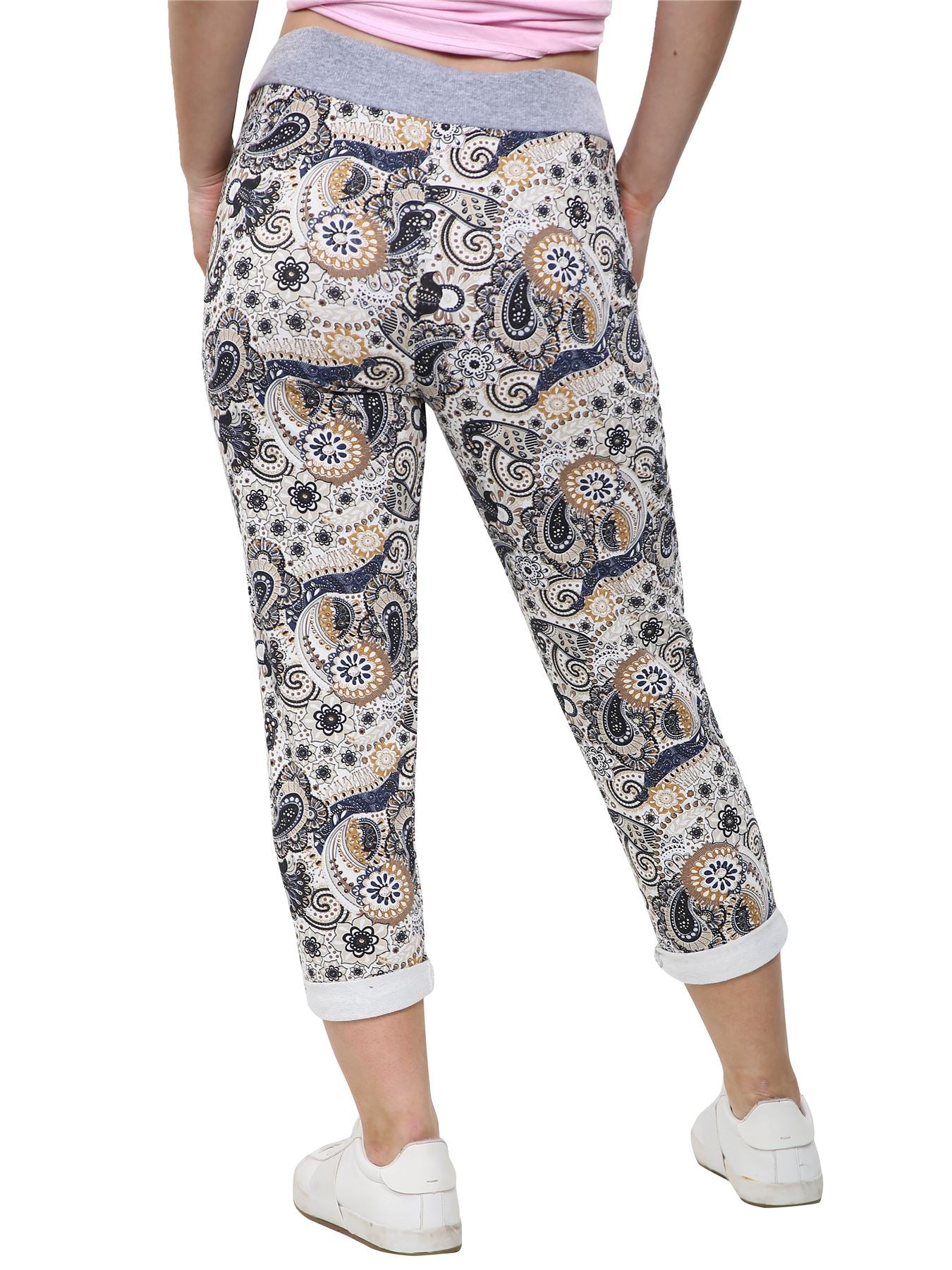Floral Print Pocket Drawstring Trouser - Love My Fashions - Womens Fashions UK