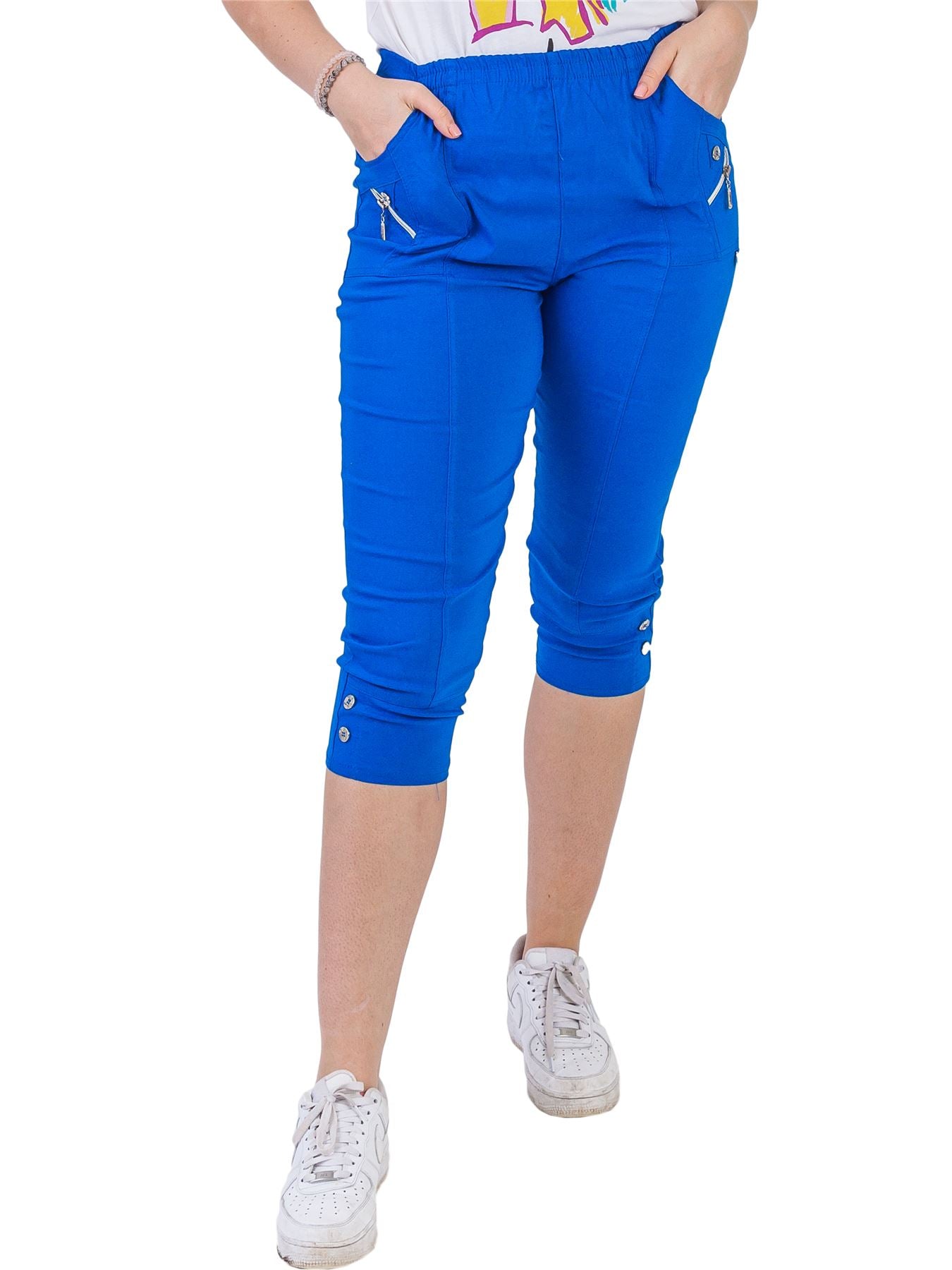 COTTON ZIPPED CROPPED JOGGERS