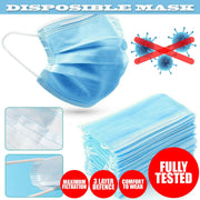 Disposable Non-Surgical Mask Dust Breathable Earloop Antiviral 3 Ply Face Masks_GRWO