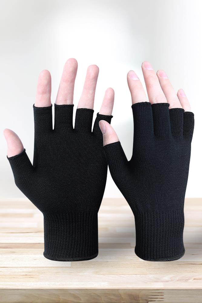Plain Fingerless Gloves_GRWO