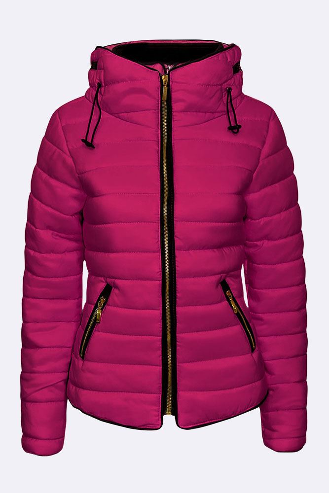Amira Hooded Quilted Padded Jacket_GRWO